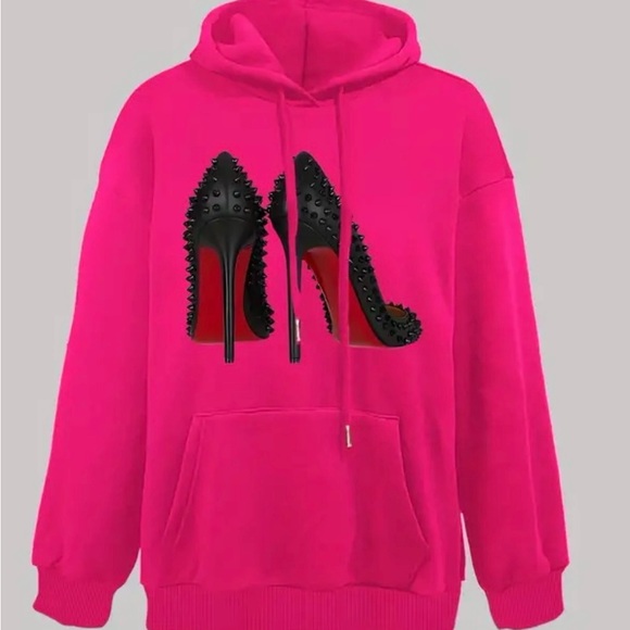 New! Red Bottoms Fashion Hoodie - Picture 3 of 4